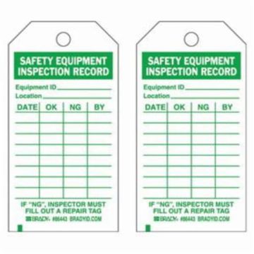 Safety Inspection Record Tags