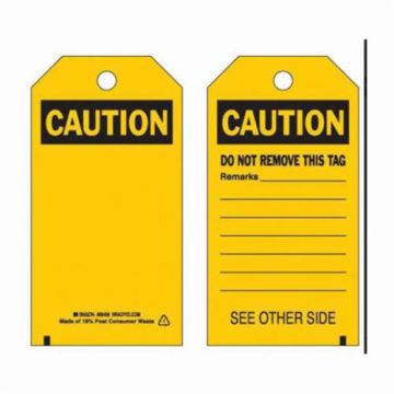 Self-Laminating Safety Tags