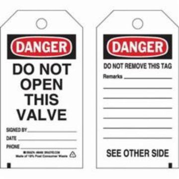 Self-Laminating Safety Tags