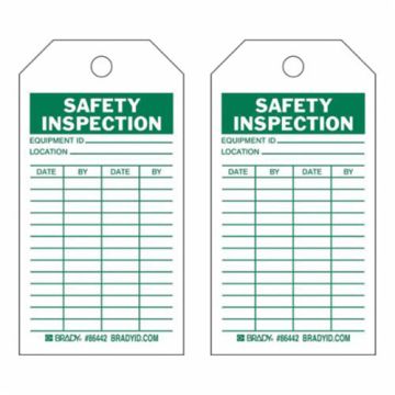 Safety Inspection Tags