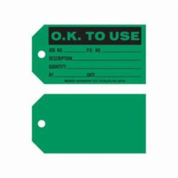 "O.K. To Use" Production Tags