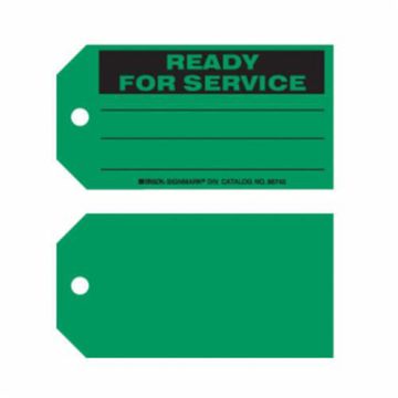 "Ready For Service" Tags