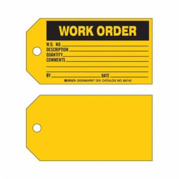 "Work Order" Tag