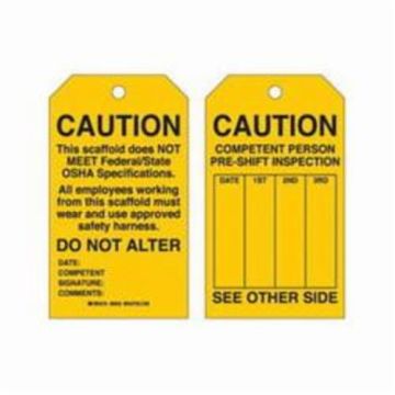 Scaffold Safety Tags