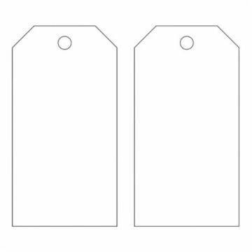 Blank Self-Laminating Accident Prevention Tags