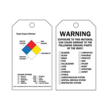 Self-Laminating Right-To-Know Tags