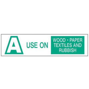 "A Use on Wood Paper Textiles and Rubbish" Labels