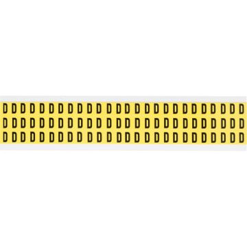Repositionable Individual Number and Letter Labels