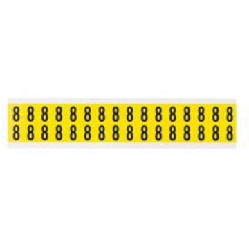 Repositionable Individual Number and Letter Labels