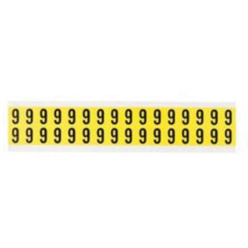 Repositionable Individual Number and Letter Labels