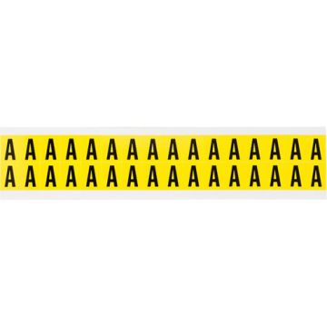 Repositionable Individual Number and Letter Labels