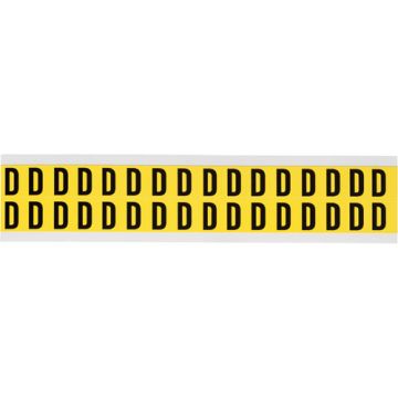 Repositionable Individual Number and Letter Labels