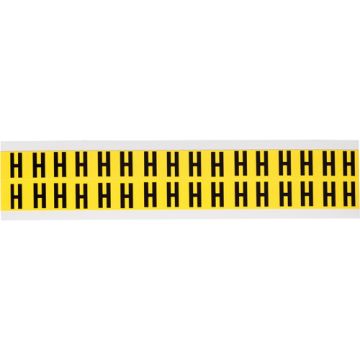 Repositionable Individual Number and Letter Labels
