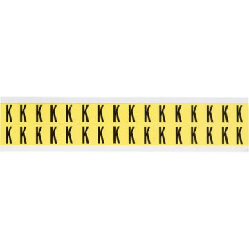 Repositionable Individual Number and Letter Labels