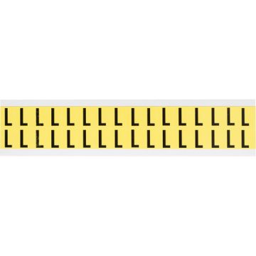 Repositionable Individual Number and Letter Labels