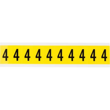 Repositionable Individual Number and Letter Labels