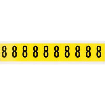Repositionable Individual Number and Letter Labels