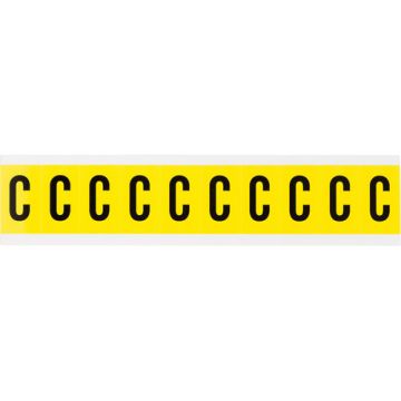 Repositionable Individual Number and Letter Labels