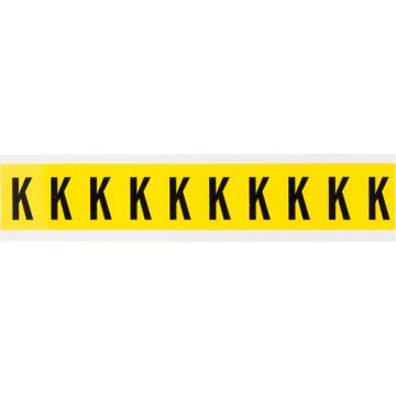 Repositionable Individual Number and Letter Labels