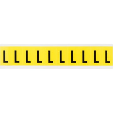 Repositionable Individual Number and Letter Labels