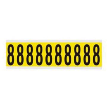 Repositionable Individual Number and Letter Labels
