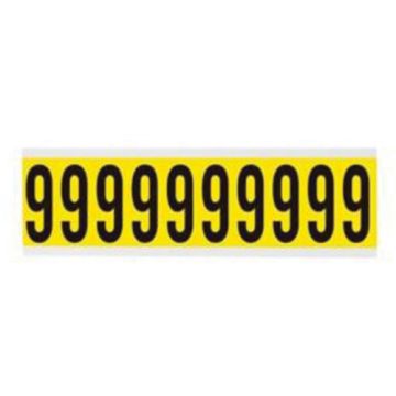 Repositionable Individual Number and Letter Labels