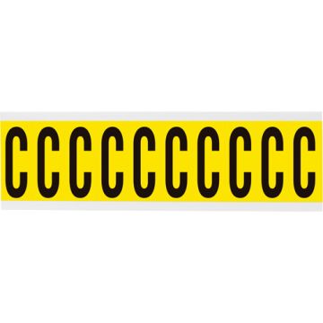 Repositionable Individual Number and Letter Label