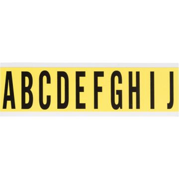 Repositionable Individual Number and Letter Labels