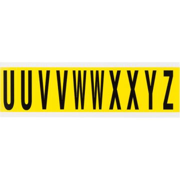 Repositionable Individual Number and Letter Labels