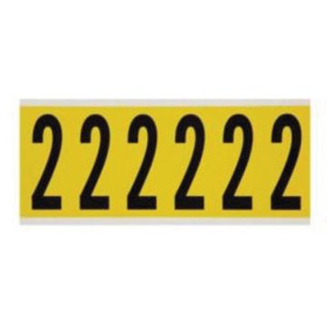 Repositionable Individual Number and Letter Labels