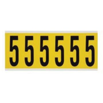 Repositionable Individual Number and Letter Labels