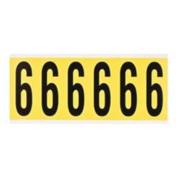 Repositionable Individual Number and Letter Labels