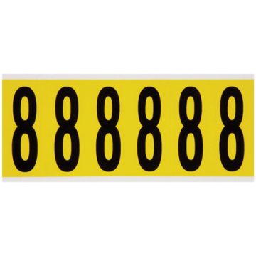 Repositionable Individual Number and Letter Labels