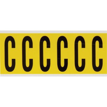 Repositionable Individual Number and Letter Labels