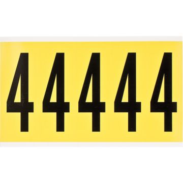 Repositionable Individual Number and Letter Labels