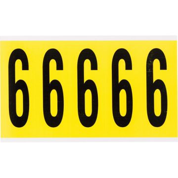 Repositionable Individual Number and Letter Labels