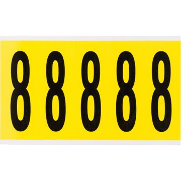 Repositionable Individual Number and Letter Labels