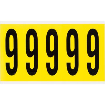 Repositionable Individual Number and Letter Labels