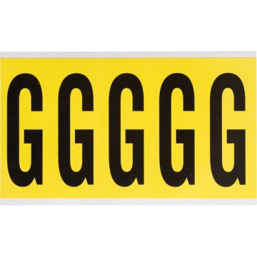 Repositionable Individual Number and Letter Labels