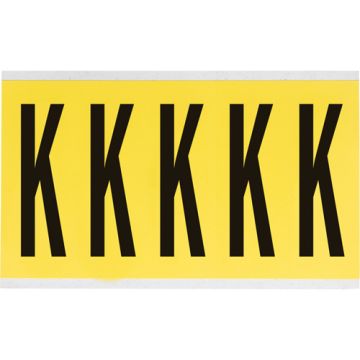 Repositionable Individual Number and Letter Labels