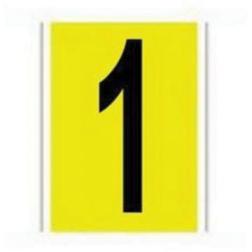 Repositionable Individual Number and Letter Labels