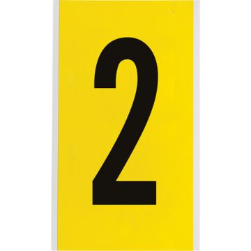 Repositionable Individual Number and Letter Label