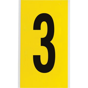 Repositionable Individual Number and Letter Label