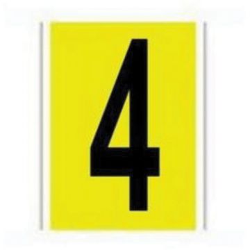 Repositionable Individual Number and Letter Label