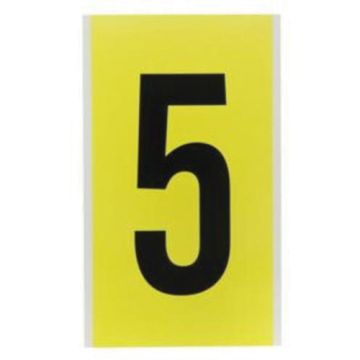 Repositionable Individual Number and Letter Label