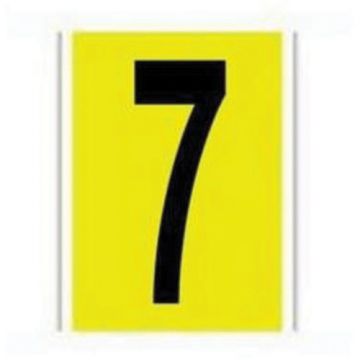 Repositionable Individual Number and Letter Label