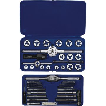 Hanson® Fractional Tap & Hex Die Set