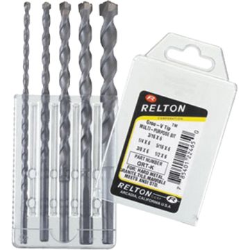 Groo-V Tip Multi-Purpose Specialty Drill Bit Sets