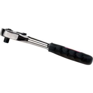 Quick-Release Rubber Grip Ratchet Wrench