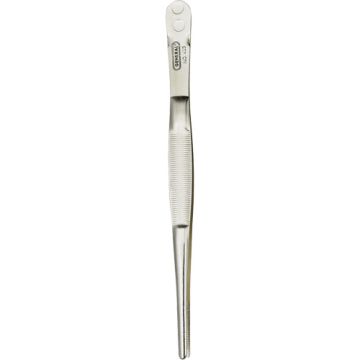 Industrial Tweezers with Blunt Serrated Tip